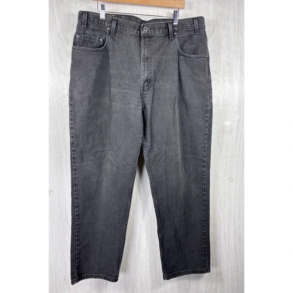 Levis 545‎ Jeans Mens 40x30 Black Orange Tab USA 90s Baggy Vintage Grunge